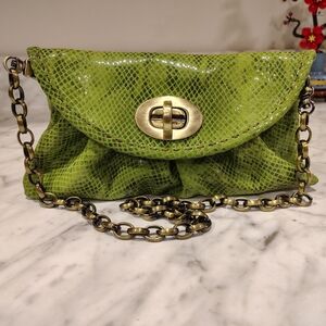 Carla Mancini Amy Snake Print Clutch/Handbag